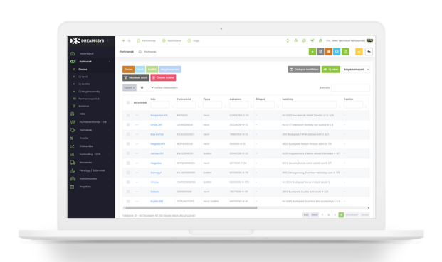 Olyan vállalatirányítási rendszert tudunk biztosítani Számodra, mely könnyedén alakítható céged működésére, egyszerűen kezelhető és gyorsan tanulható!