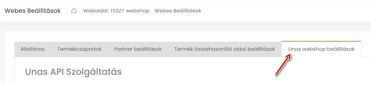 D4S és UNAS webshop kapcsolat